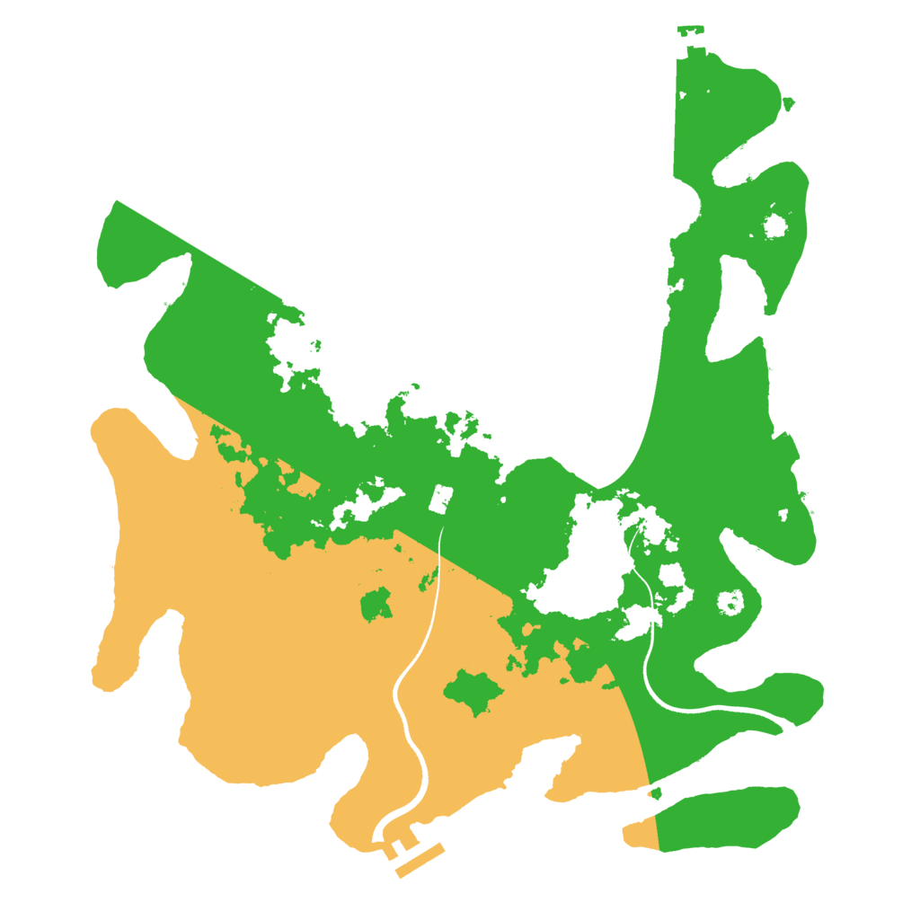 Biome Rust Map: Procedural Map, Size: 3500, Seed: 14234