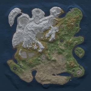 Thumbnail Rust Map: Procedural Map, Size: 3500, Seed: 201683427, 15 Monuments