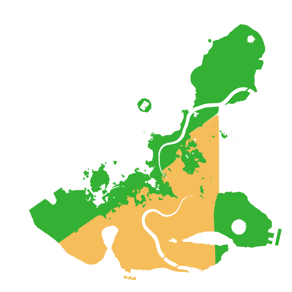 Biome Rust Map: Procedural Map, Size: 3500, Seed: 201683427