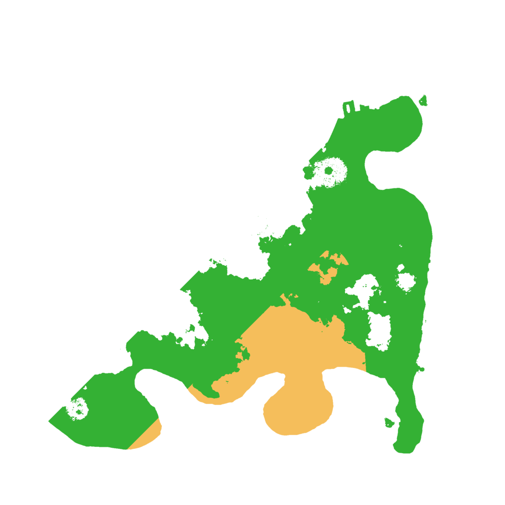Biome Rust Map: Procedural Map, Size: 2500, Seed: 1590351613