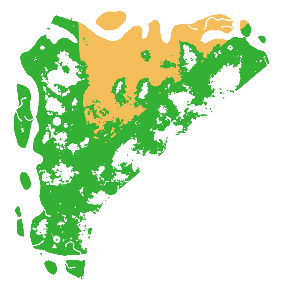 Biome Rust Map: Procedural Map, Size: 6000, Seed: 990666