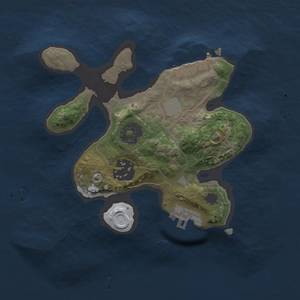 Thumbnail Rust Map: Procedural Map, Size: 2000, Seed: 3000, 8 Monuments