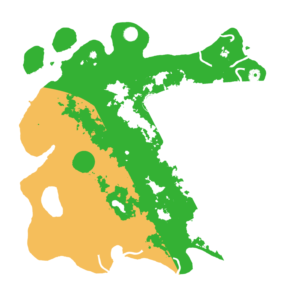 Biome Rust Map: Procedural Map, Size: 3700, Seed: 505381938
