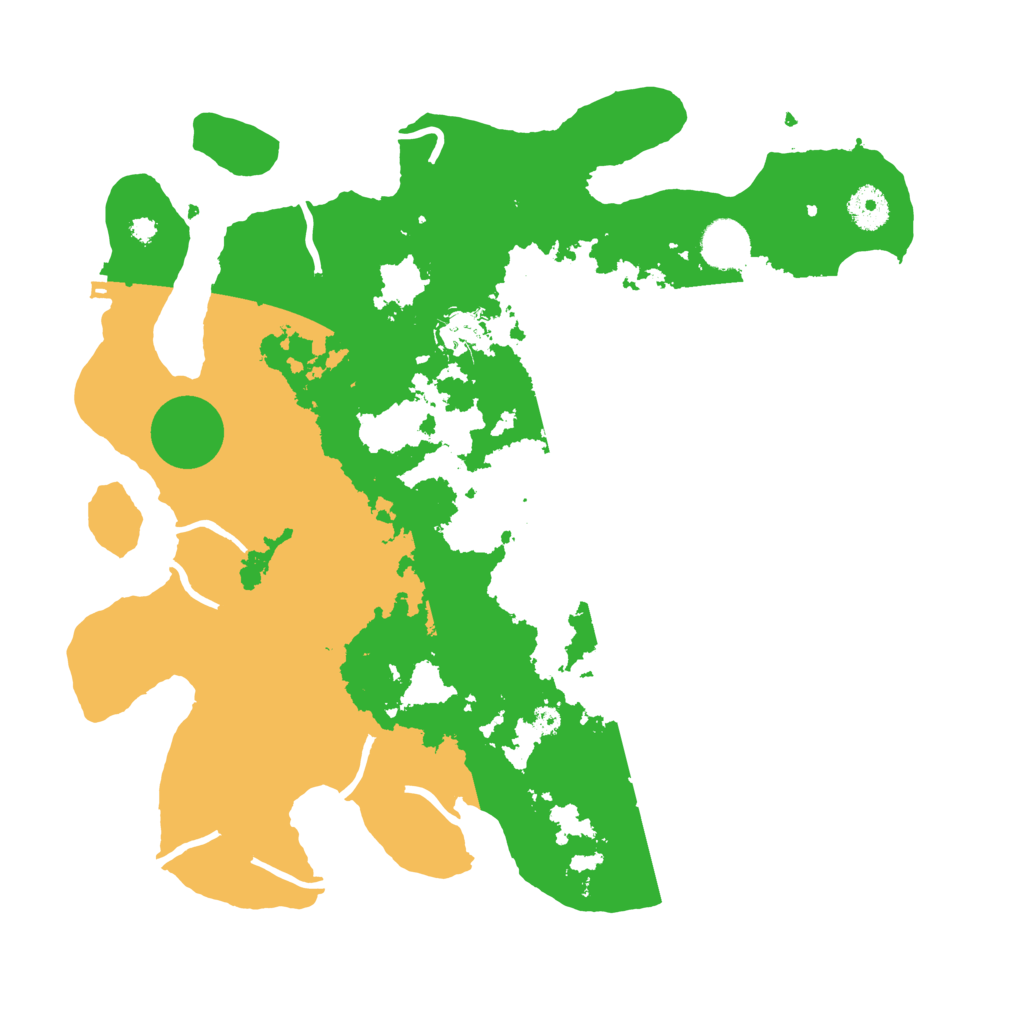 Biome Rust Map: Procedural Map, Size: 3700, Seed: 1345341898