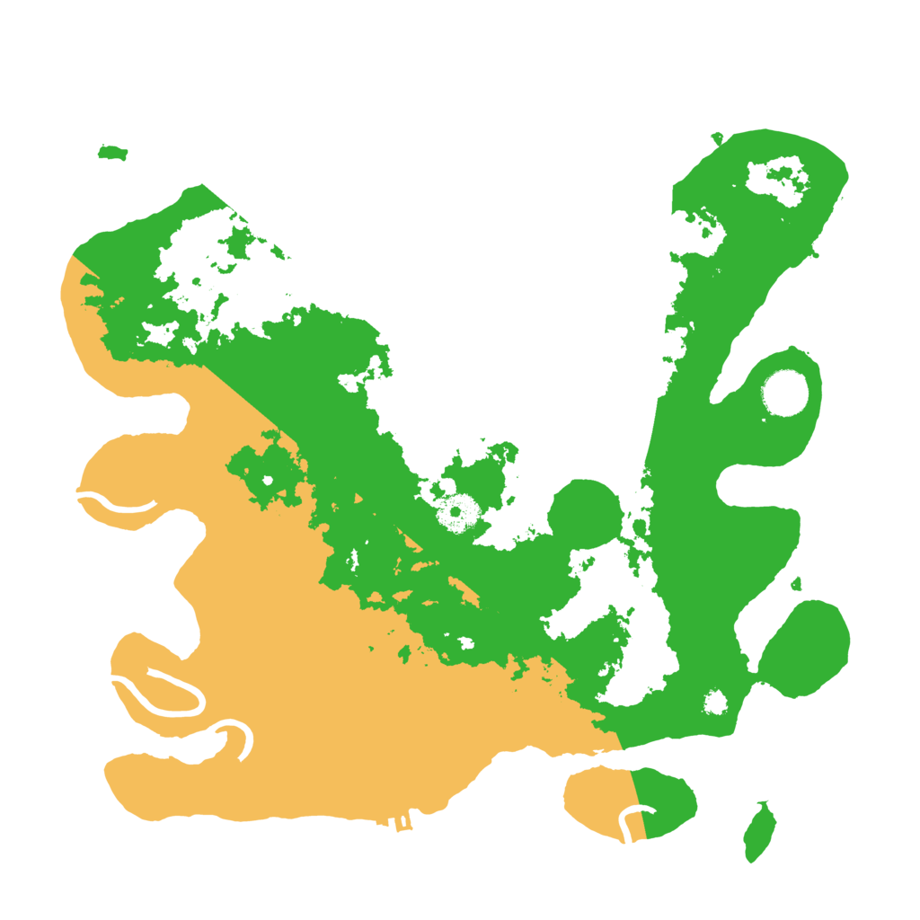 Biome Rust Map: Procedural Map, Size: 3500, Seed: 13901208