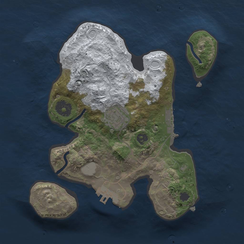 Rust Map: Procedural Map, Size: 2250, Seed: 20220602, 8 Monuments