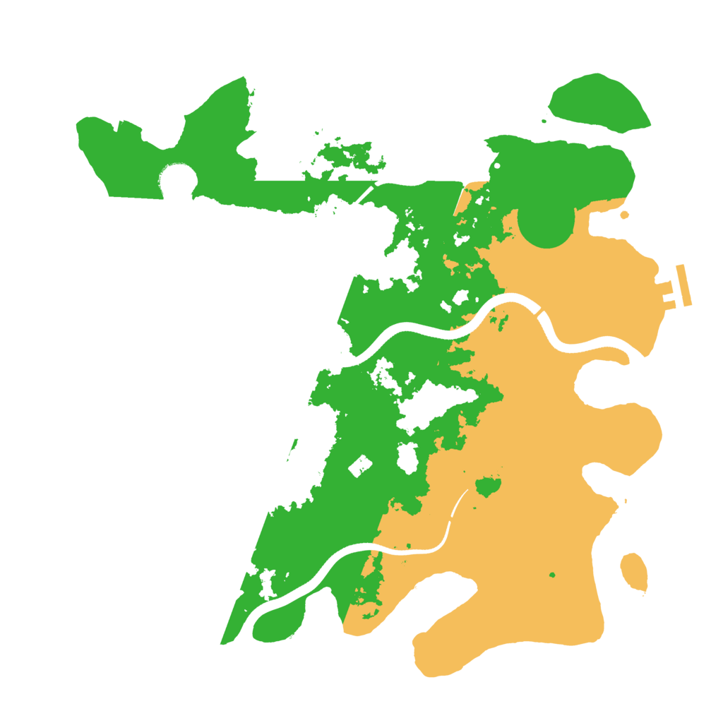 Biome Rust Map: Procedural Map, Size: 3500, Seed: 1264285379