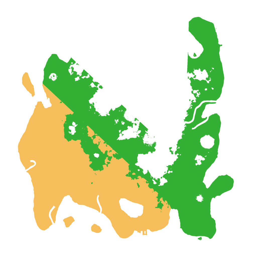 Biome Rust Map: Procedural Map, Size: 3500, Seed: 79239