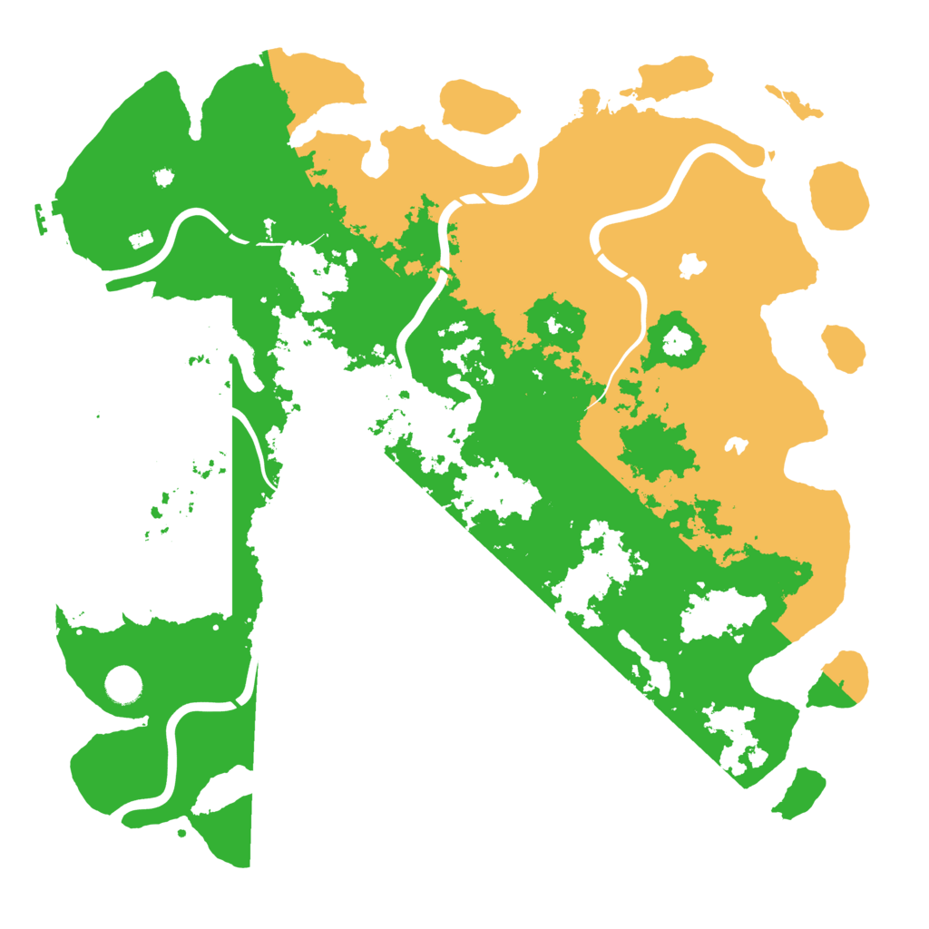 Biome Rust Map: Procedural Map, Size: 4500, Seed: 10215