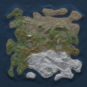 Thumbnail Rust Map: Procedural Map, Size: 3850, Seed: 436010808, 20 Monuments