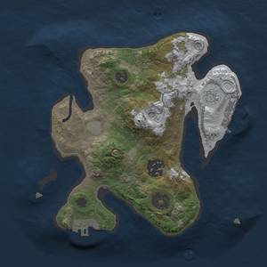 Thumbnail Rust Map: Procedural Map, Size: 2200, Seed: 25151, 10 Monuments