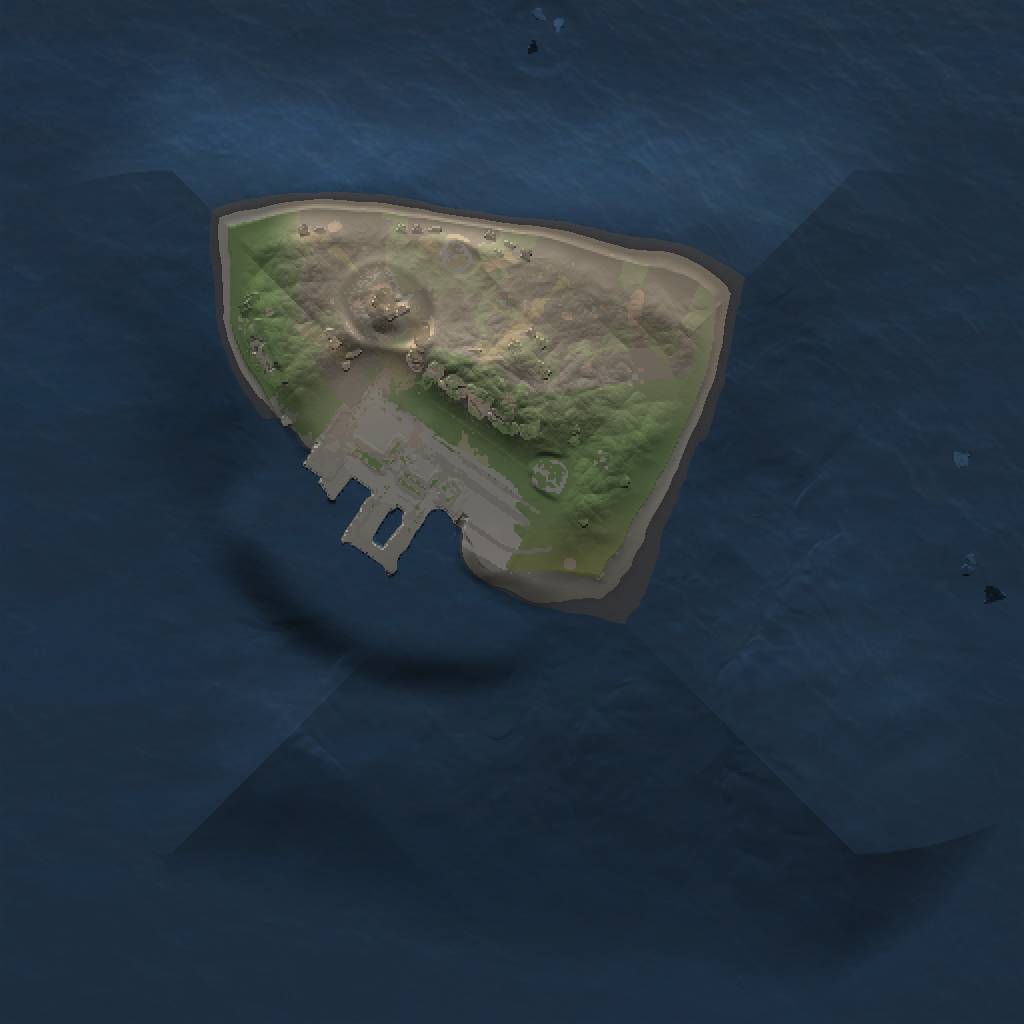 Rust Map: Procedural Map, Size: 1000, Seed: 474194777, 4 Monuments