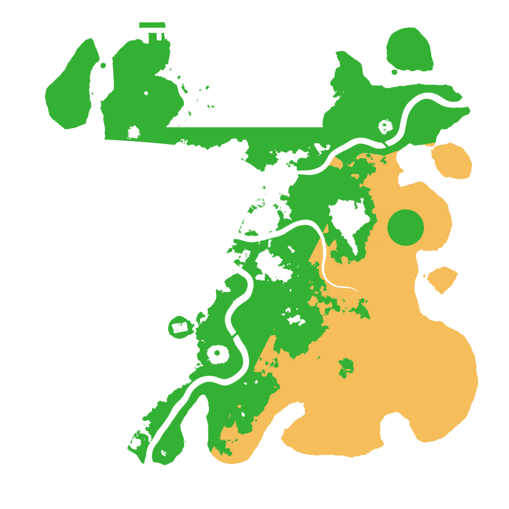 Biome Rust Map: Procedural Map, Size: 3700, Seed: 594972813