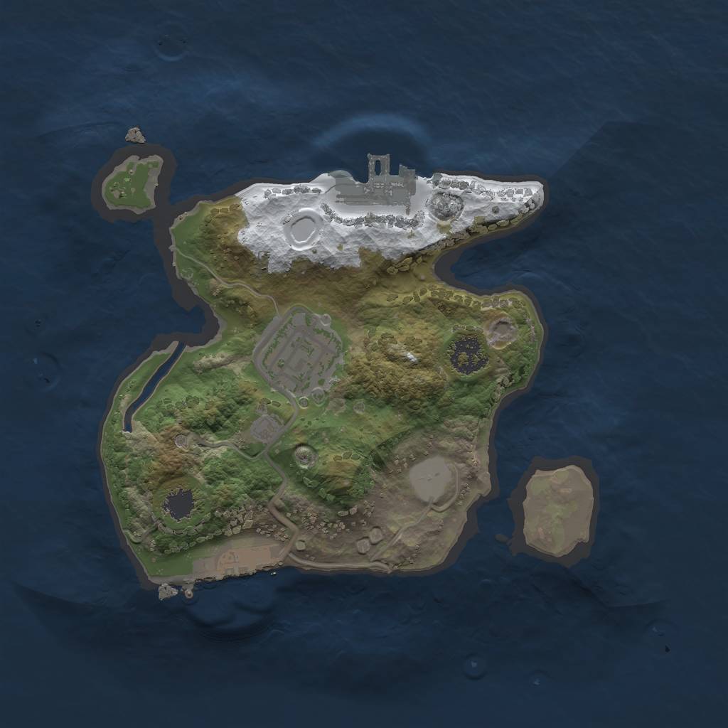 Rust Map: Procedural Map, Size: 2000, Seed: 132555560, 8 Monuments
