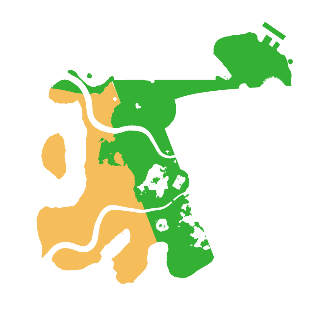 Biome Rust Map: Procedural Map, Size: 2535, Seed: 1509591962