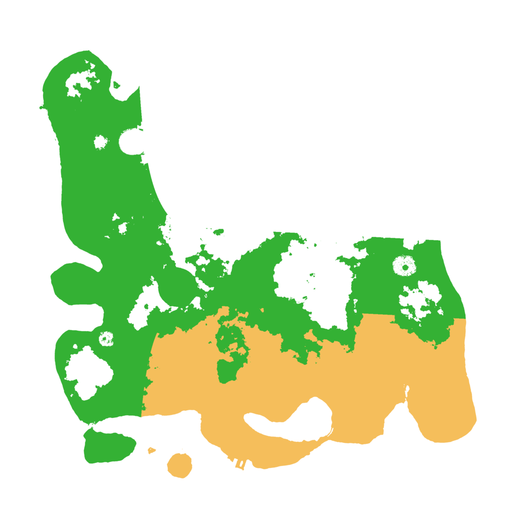Biome Rust Map: Procedural Map, Size: 3500, Seed: 58241