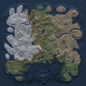 Thumbnail Rust Map: Procedural Map, Size: 4500, Seed: 234, 17 Monuments