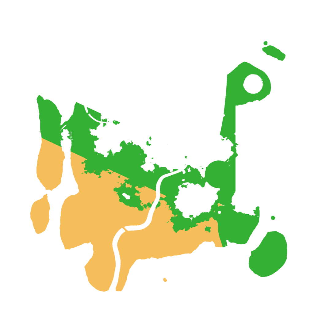 Biome Rust Map: Procedural Map, Size: 3000, Seed: 888659089