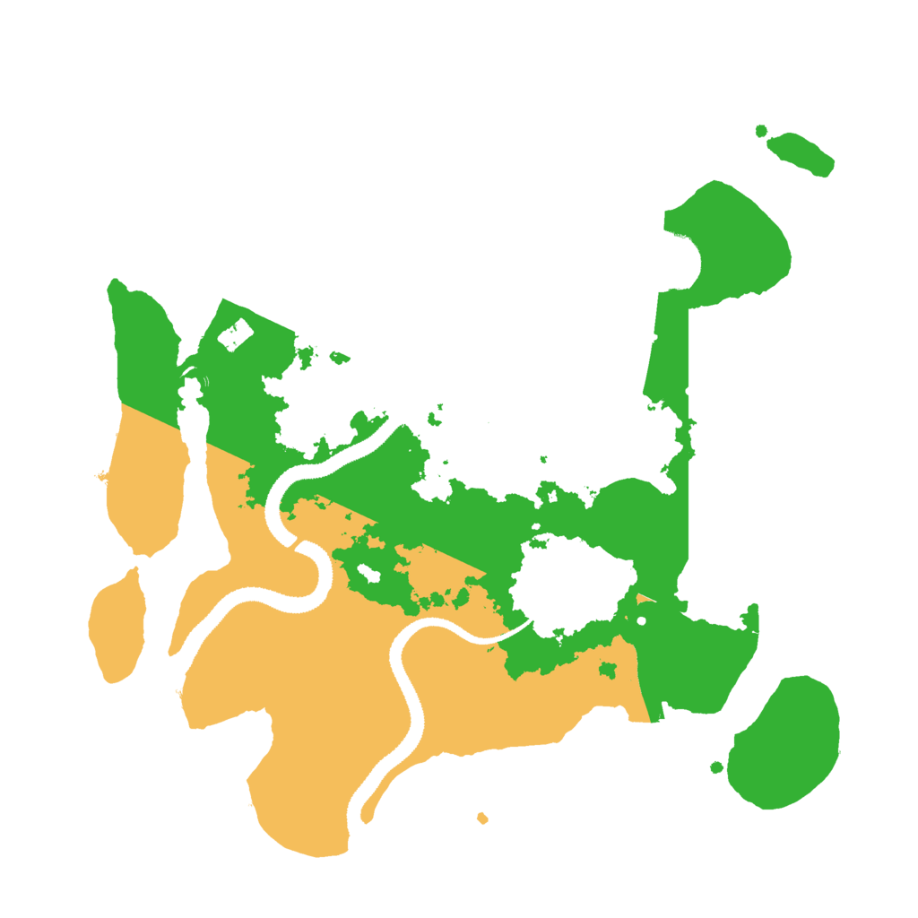 Biome Rust Map: Procedural Map, Size: 3000, Seed: 888659089