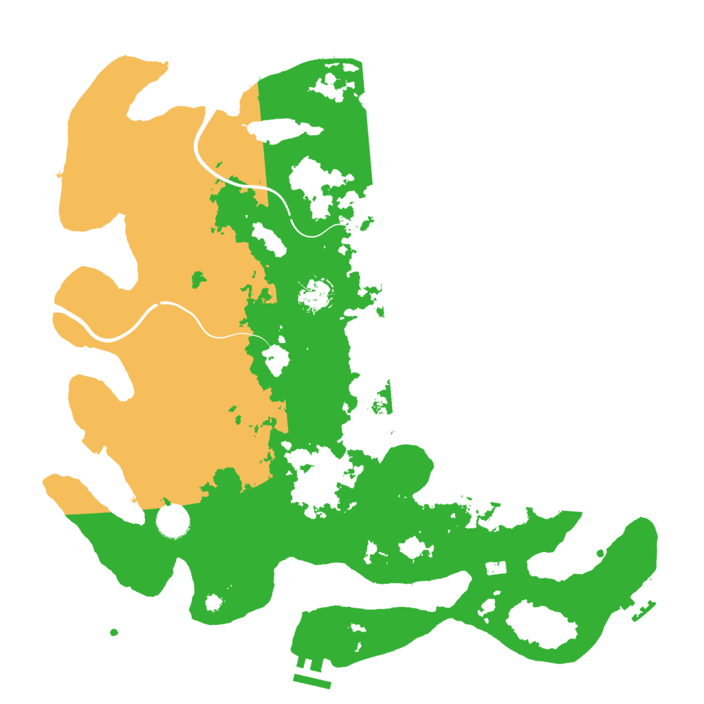 Biome Rust Map: Procedural Map, Size: 3750, Seed: 2076535677