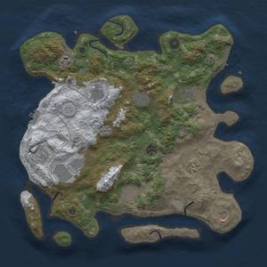 Thumbnail Rust Map: Procedural Map, Size: 3850, Seed: 361808292, 20 Monuments