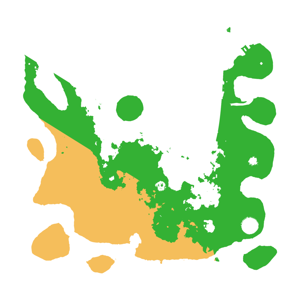 Biome Rust Map: Procedural Map, Size: 3200, Seed: 105095558