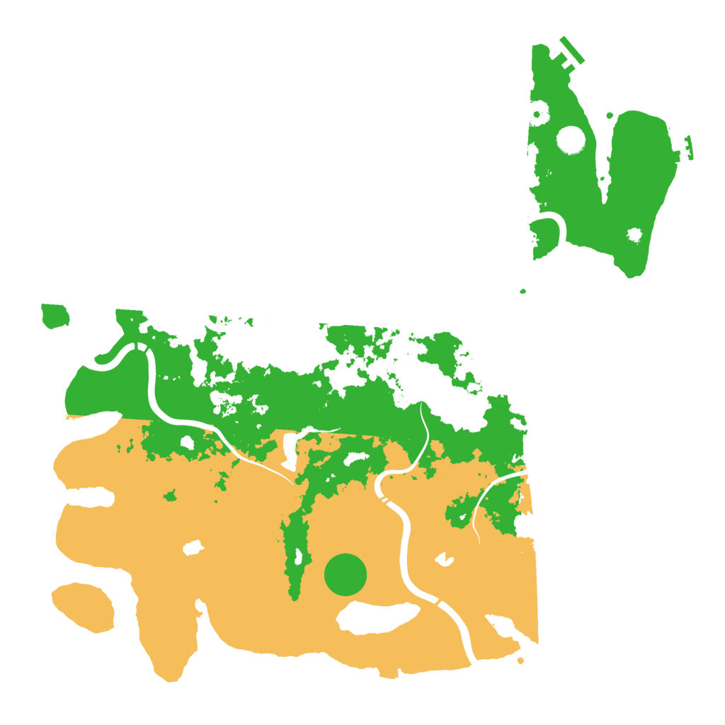 Biome Rust Map: Procedural Map, Size: 4500, Seed: 1242864088