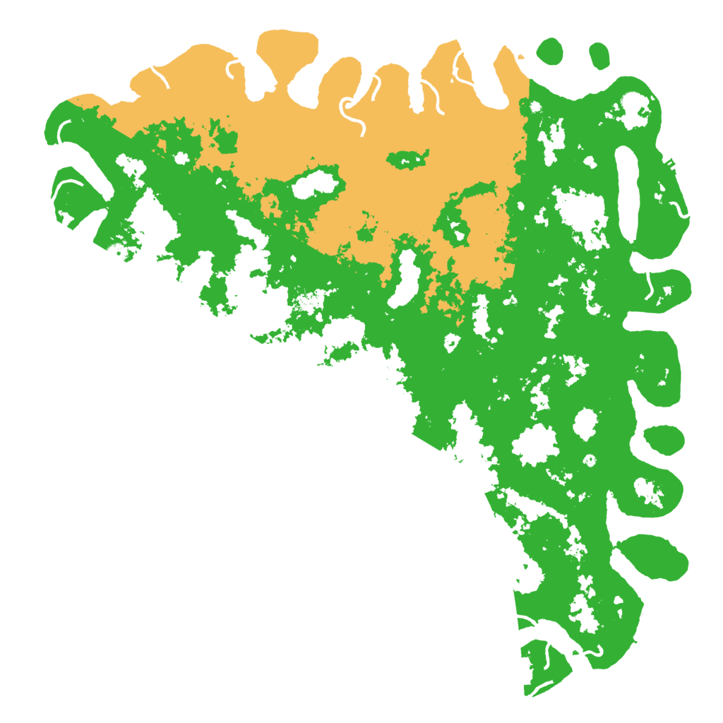 Biome Rust Map: Procedural Map, Size: 6000, Seed: 6738999