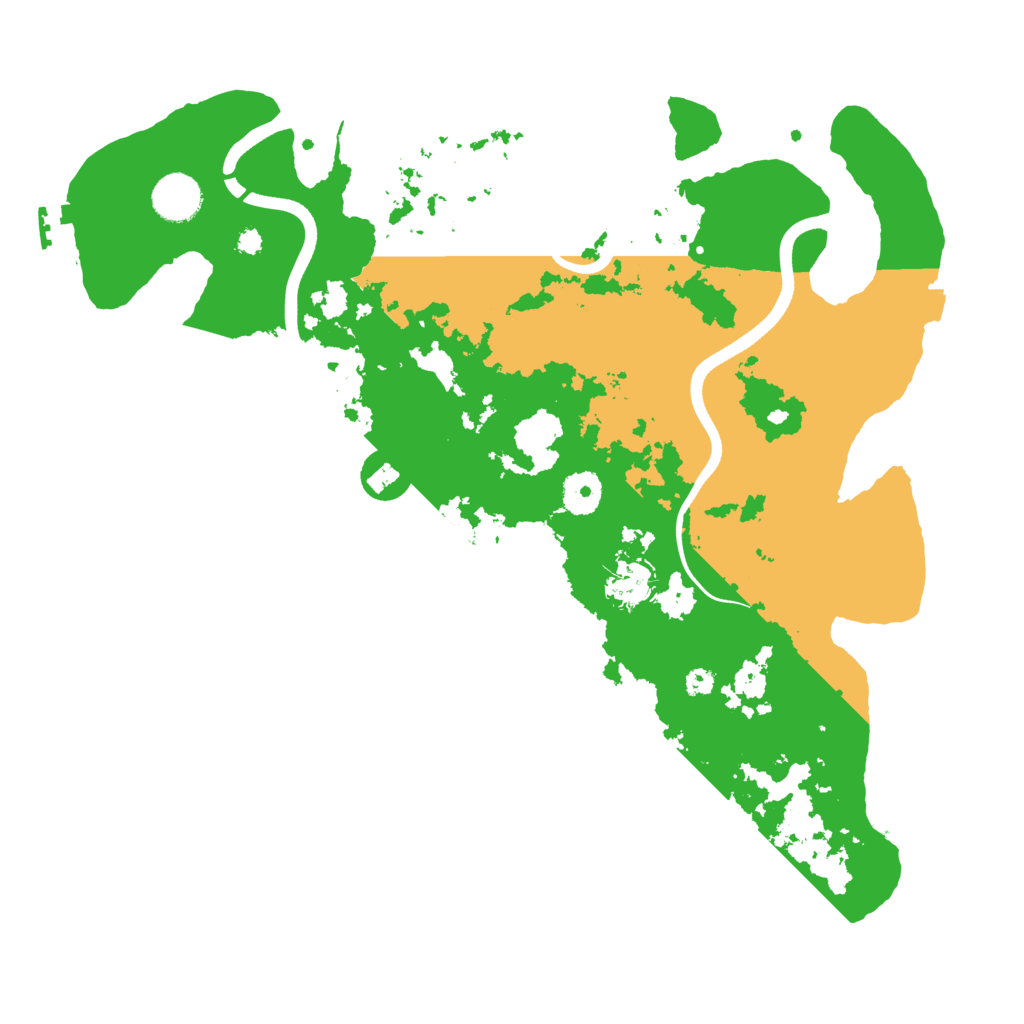 Biome Rust Map: Procedural Map, Size: 3700, Seed: 1829286751