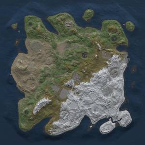 Thumbnail Rust Map: Procedural Map, Size: 3700, Seed: 630208194, 19 Monuments