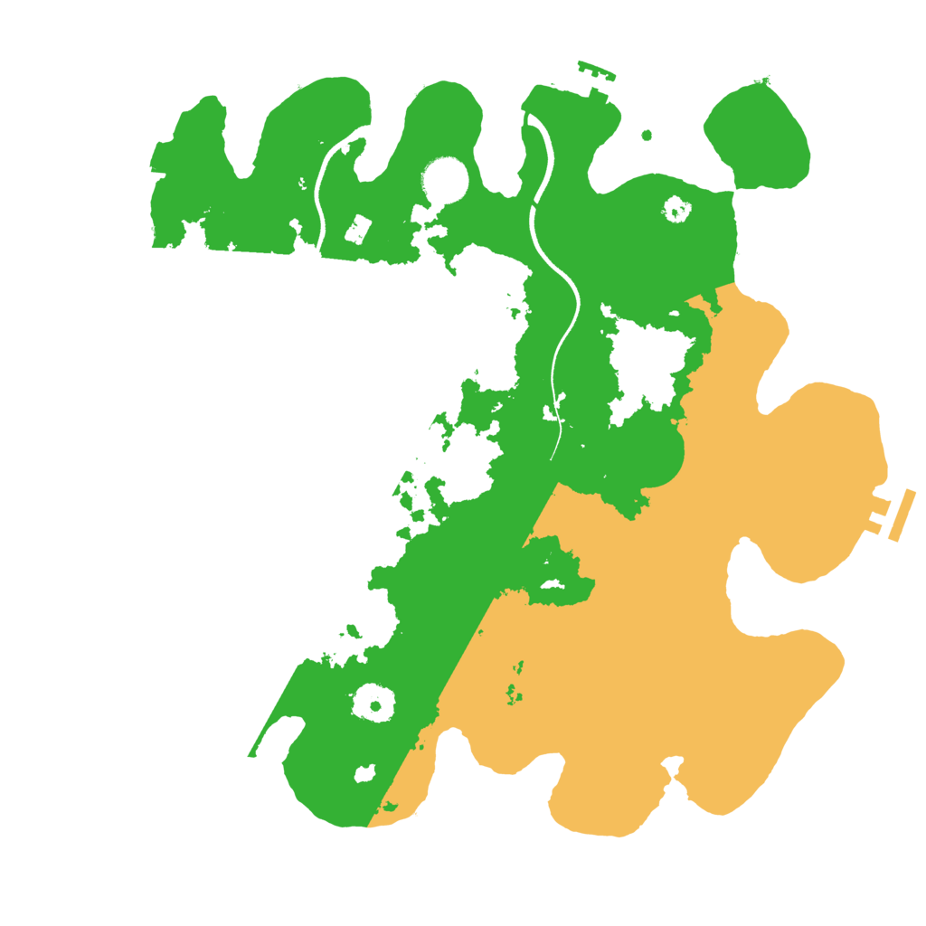 Biome Rust Map: Procedural Map, Size: 3500, Seed: 1658772907