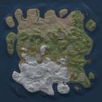 Thumbnail Rust Map: Procedural Map, Size: 4096, Seed: 6738, 17 Monuments
