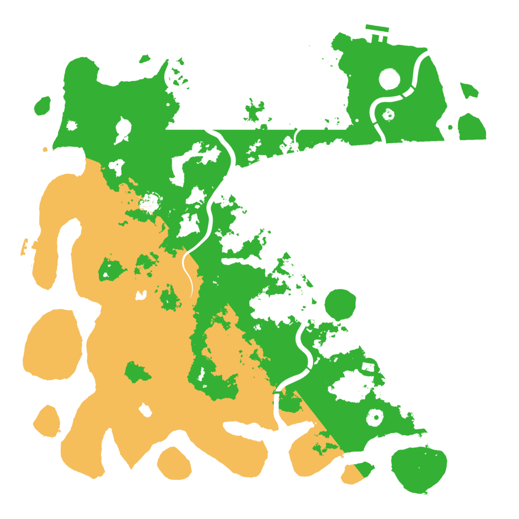 Biome Rust Map: Procedural Map, Size: 4500, Seed: 1127413586