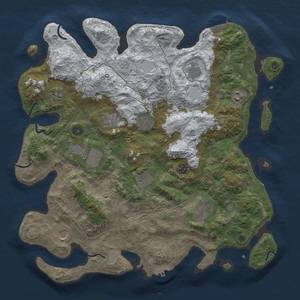 Thumbnail Rust Map: Procedural Map, Size: 4250, Seed: 345005424, 20 Monuments