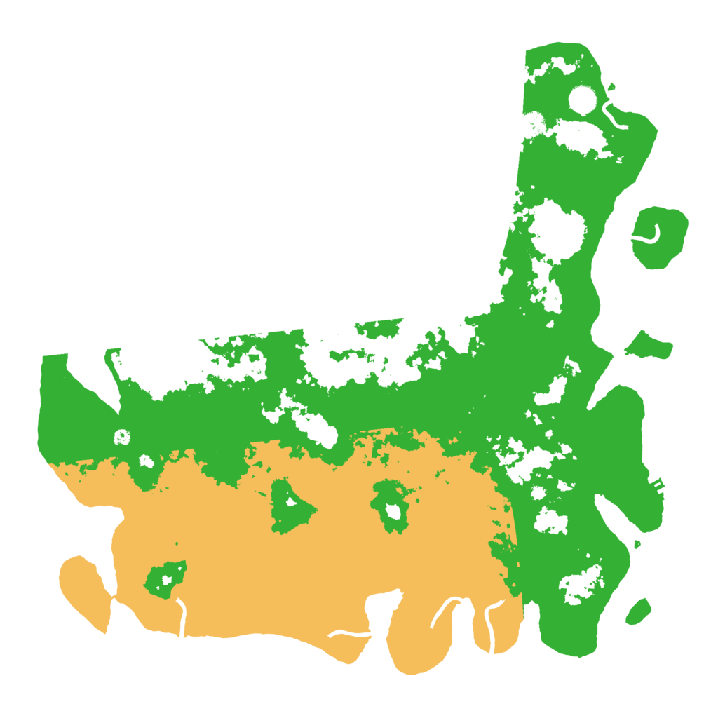 Biome Rust Map: Procedural Map, Size: 4500, Seed: 815162342