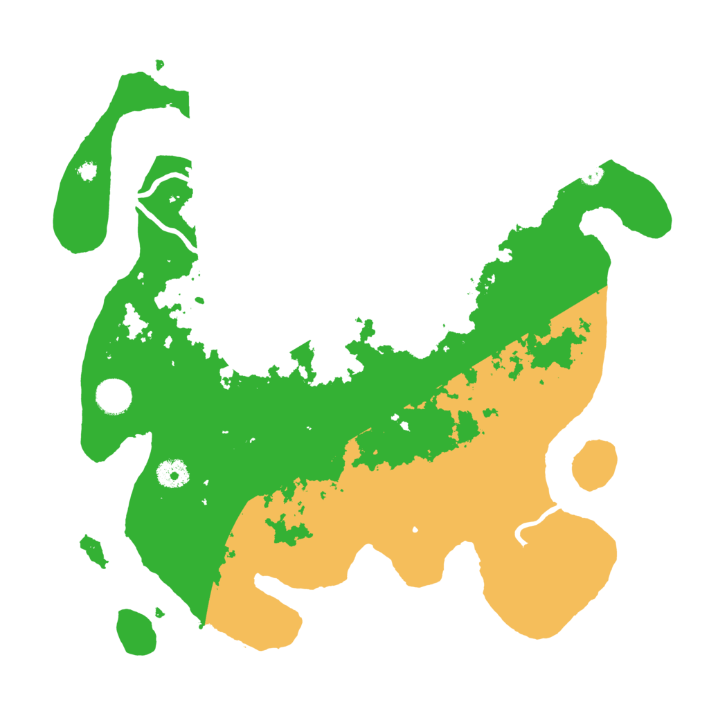 Biome Rust Map: Procedural Map, Size: 3500, Seed: 4100320