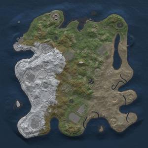 Thumbnail Rust Map: Procedural Map, Size: 3500, Seed: 1525977698, 20 Monuments