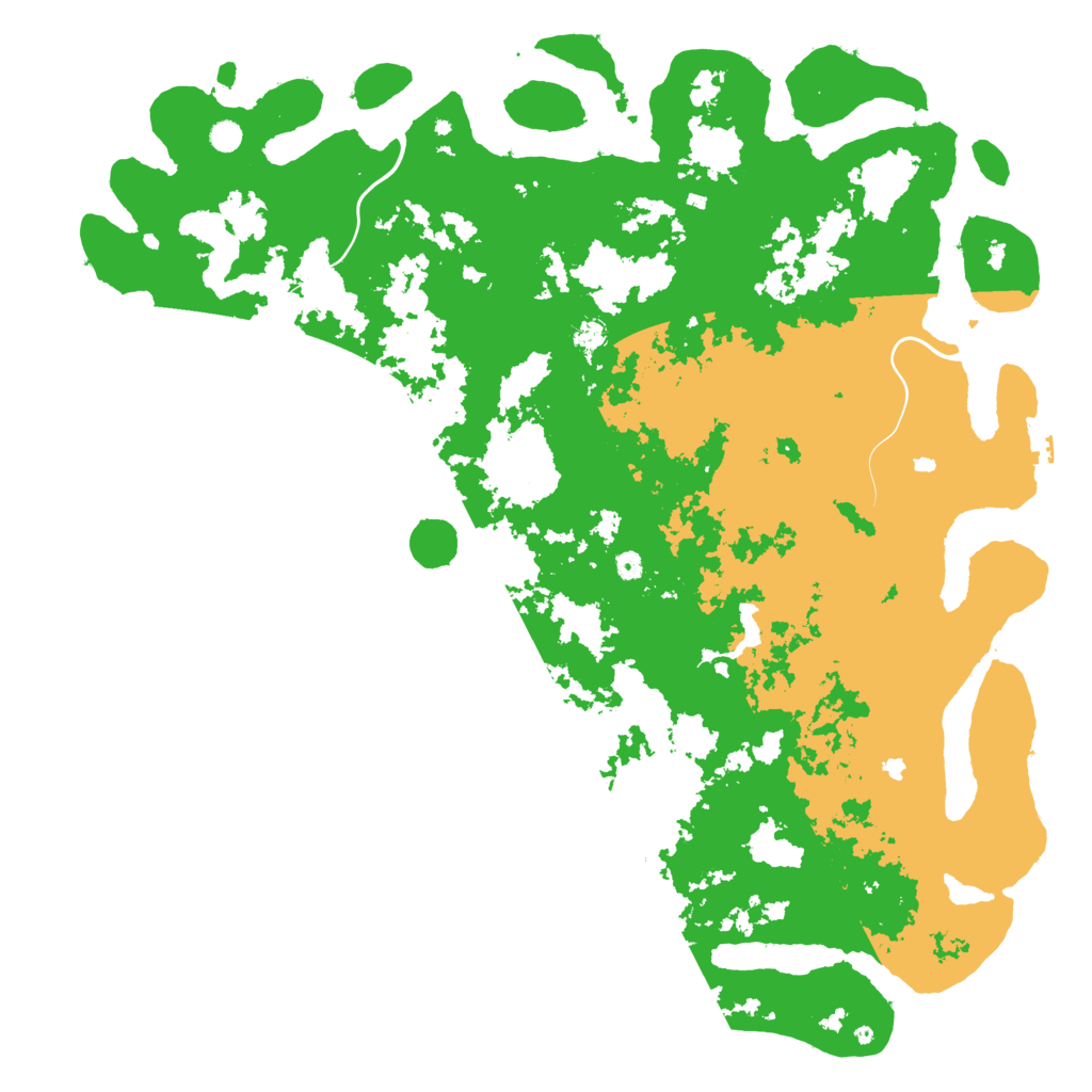 Biome Rust Map: Procedural Map, Size: 6000, Seed: 373491