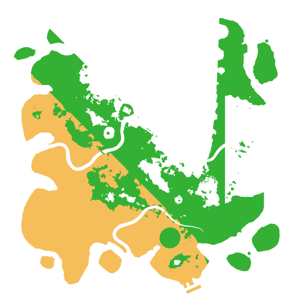 Biome Rust Map: Procedural Map, Size: 3850, Seed: 19575639