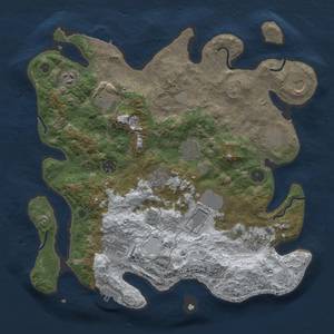 Thumbnail Rust Map: Procedural Map, Size: 3850, Seed: 1104085279, 20 Monuments