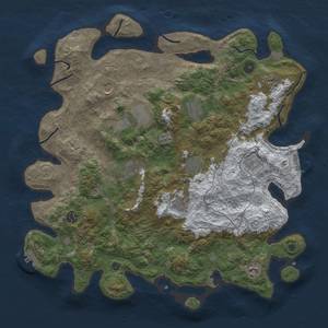 Thumbnail Rust Map: Procedural Map, Size: 4250, Seed: 908111424, 20 Monuments