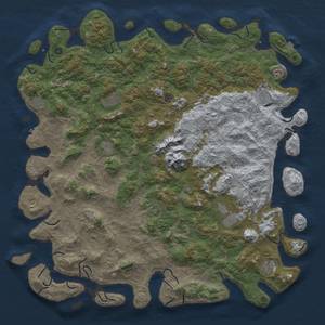 Thumbnail Rust Map: Procedural Map, Size: 6000, Seed: 1337, 18 Monuments