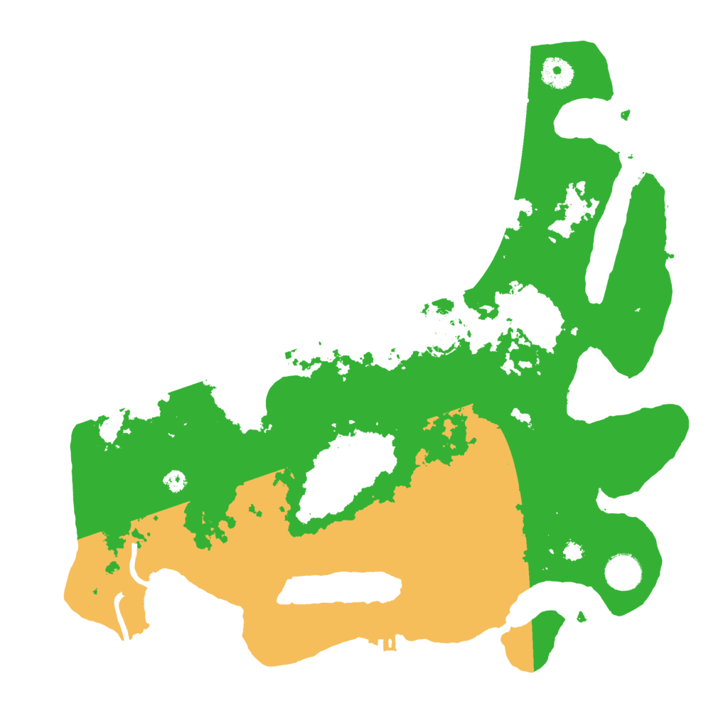 Biome Rust Map: Procedural Map, Size: 3500, Seed: 351320