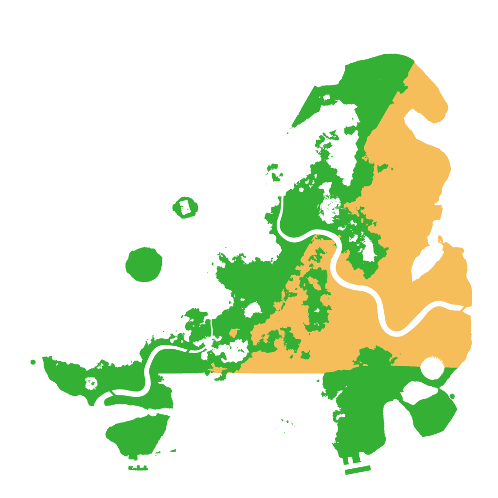 Biome Rust Map: Procedural Map, Size: 3900, Seed: 651895742