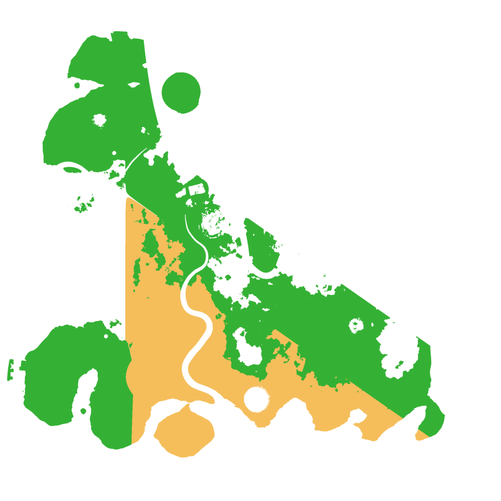 Biome Rust Map: Procedural Map, Size: 3500, Seed: 2111421509