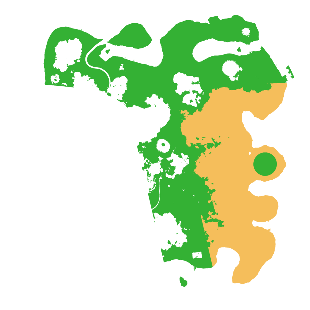 Biome Rust Map: Procedural Map, Size: 3500, Seed: 12354658