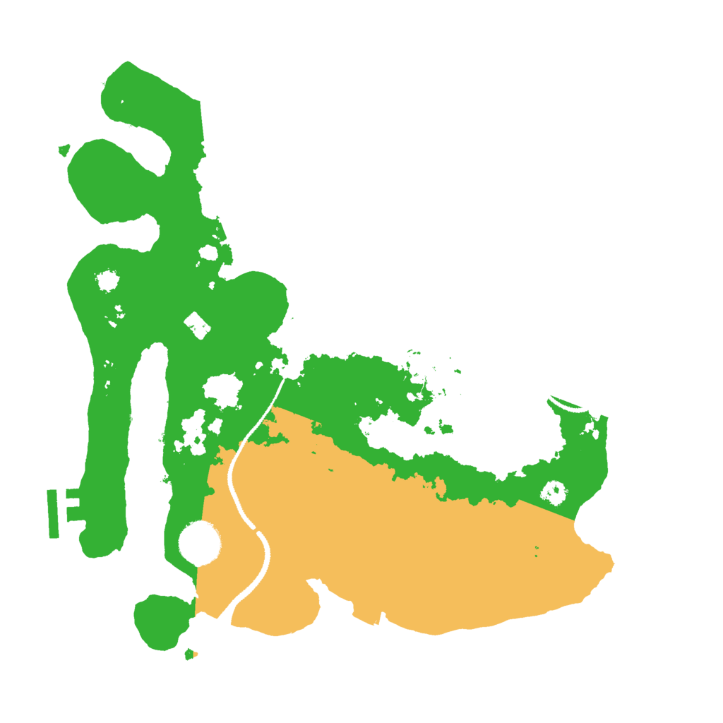 Biome Rust Map: Procedural Map, Size: 3000, Seed: 432424