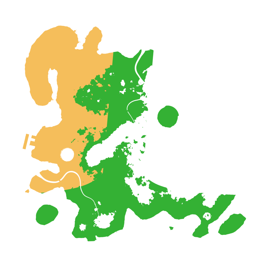 Biome Rust Map: Procedural Map, Size: 3500, Seed: 1051388715