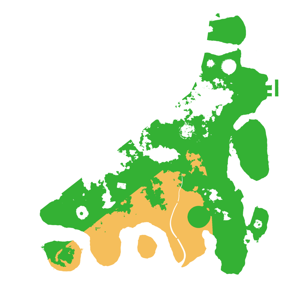 Biome Rust Map: Procedural Map, Size: 3500, Seed: 3949