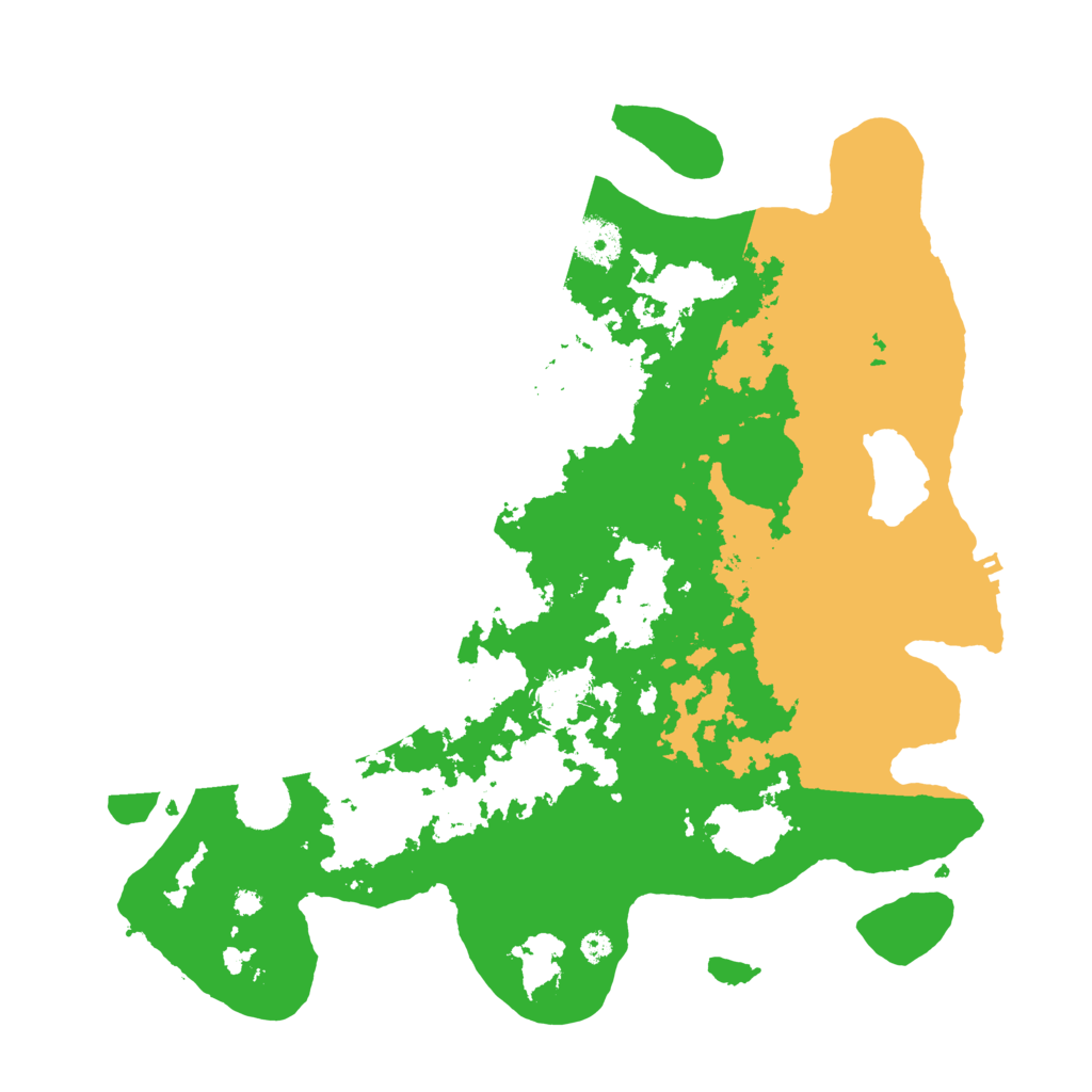 Biome Rust Map: Procedural Map, Size: 3700, Seed: 281266445